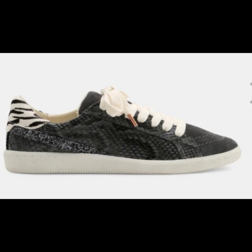 NINO SNEAKERS IN CHARCOAL SNAKE